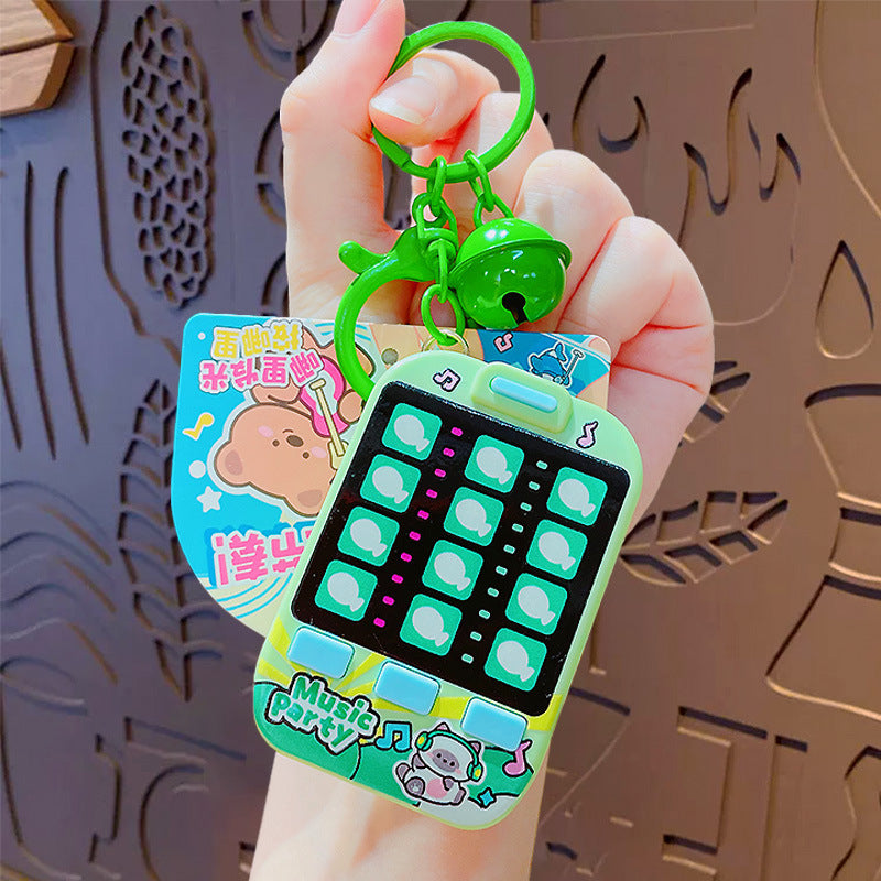Wholesale Creative cartoon animal dancing rhythm machine keychain